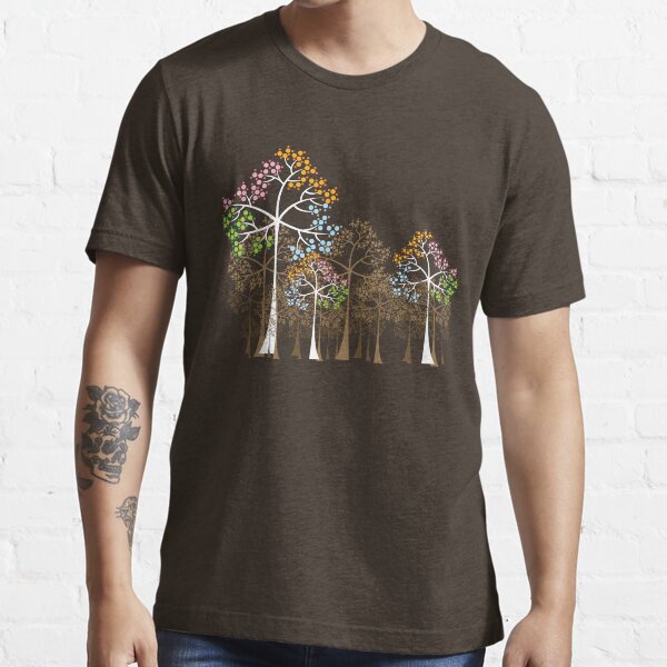 Colorful Four Seasons Trees Essential T-Shirt
