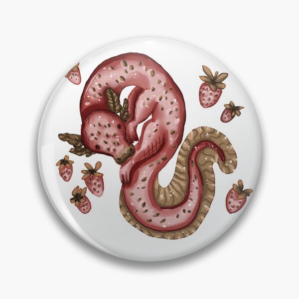 Item preview, cute strawberry dragon axolotl  designed and sold by HibiscusHeron.