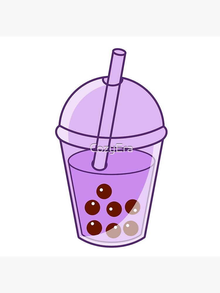 Galaxy Boba Tea Art Board Print for Sale by heysoleilart