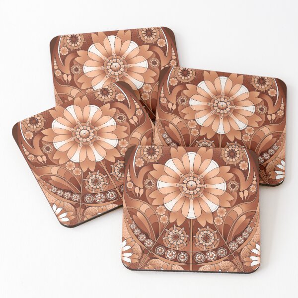 Item preview, Stainglass Spring Equinox - Leather Brown designed and sold by Make-It-Mico.
