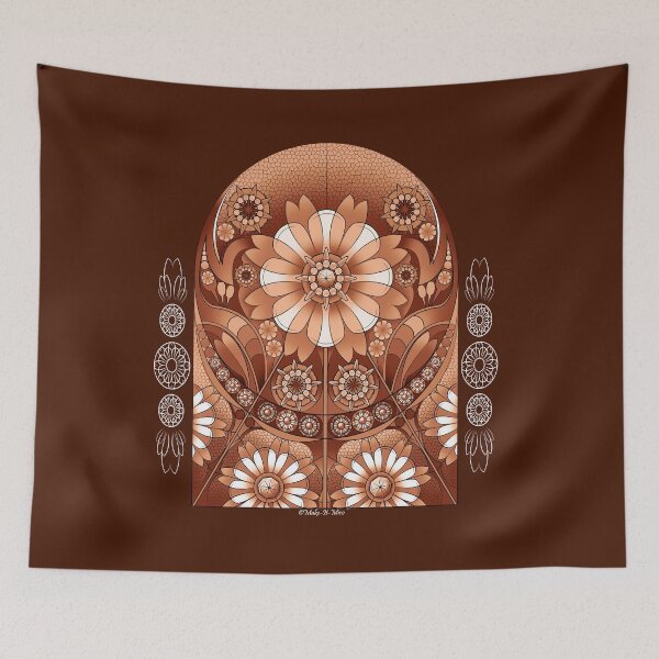 Item preview, Stainglass Spring Equinox - Leather Brown designed and sold by Make-It-Mico.