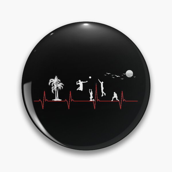Item preview, Heartbeat Volleyball Player Beach Volleyball designed and sold by besTmanuFacture.
