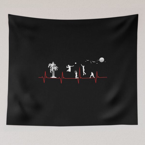 Item preview, Heartbeat Volleyball Player Beach Volleyball designed and sold by besTmanuFacture.
