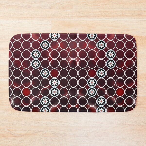Item preview, Eastern Ajrak Inpired Burgundy Gradient designed and sold by Cyra26.