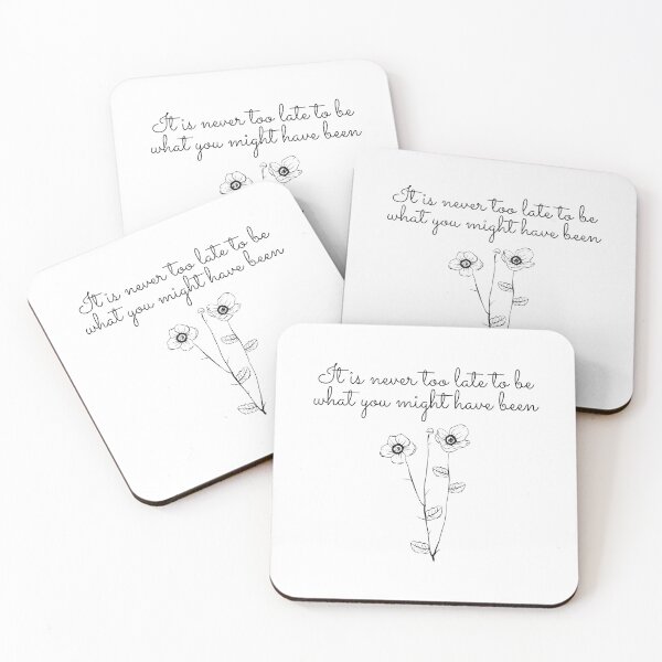 Item preview, Its never too late - Aesthetic George Eliot quote designed and sold by Faeblehoarder.