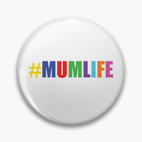 Item preview, Hashtag Mum Life Multi Coloured Word Design designed and sold by RT-art.
