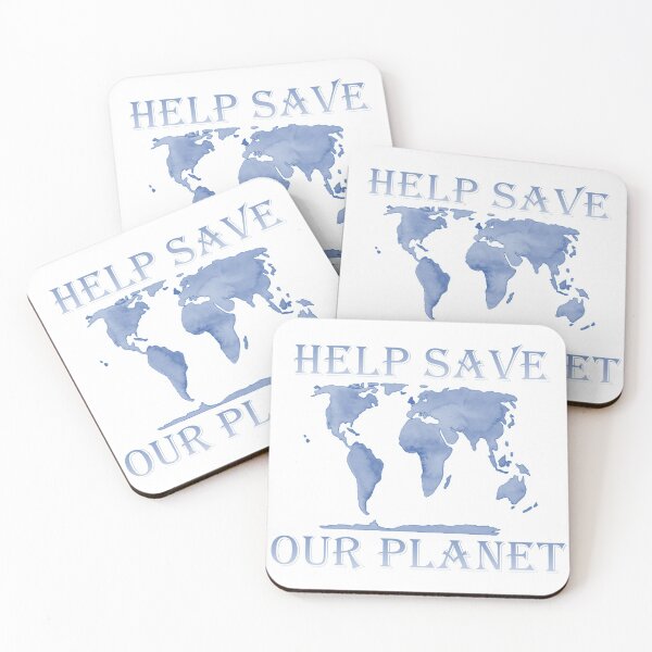 Item preview, Help Save Our Planet, Blue designed and sold by ChristineShook.