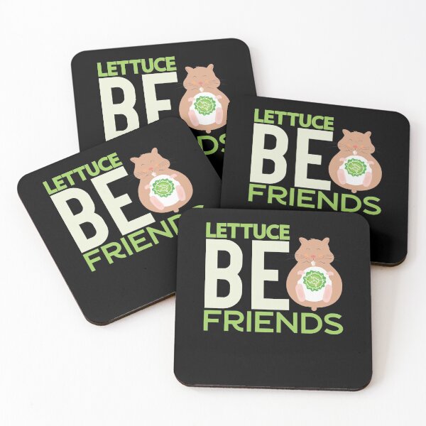 Item preview, Lettuce Be Friends Funny Hamster Lover Pun designed and sold by tomtomd.