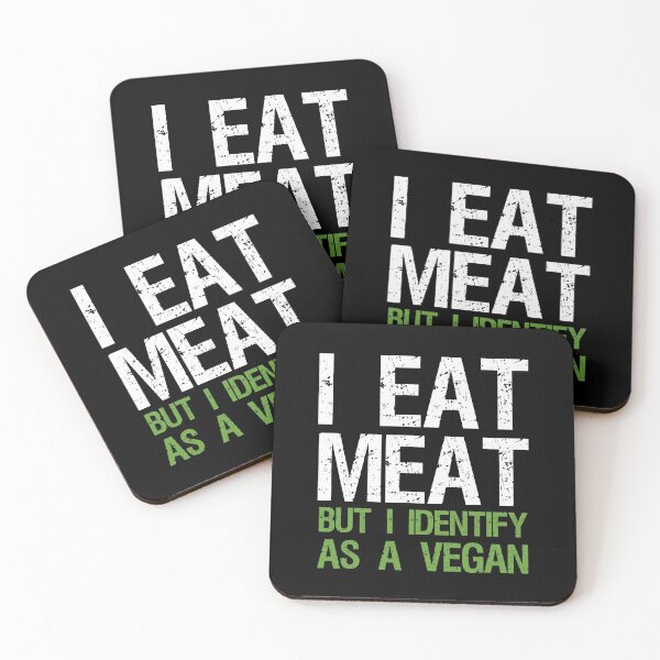Item preview, I Eat Meat But I Identify As A Vegan: vegetables style For veggie lover designed and sold by Houssemanthony.