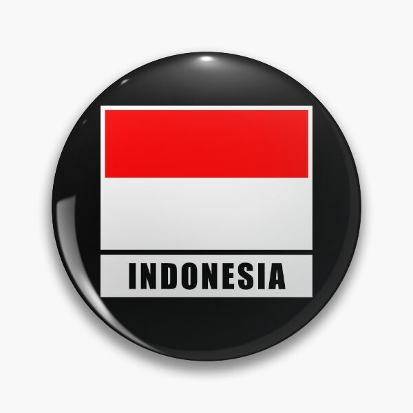 Item preview, Indonesia bandera de la bandera de Indonesia designed and sold by GeogDesigns.