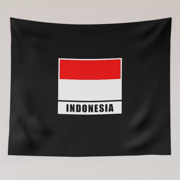Item preview, Indonesia Indonesian flag flag designed and sold by GeogDesigns.