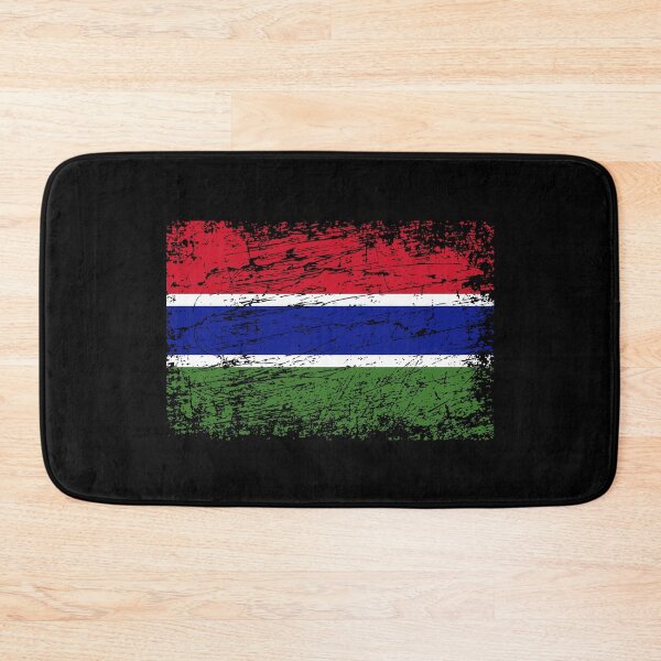 Artikelvorschau, Gambia gambianisch Flagge Fahne entworfen und verkauft von GeogDesigns.