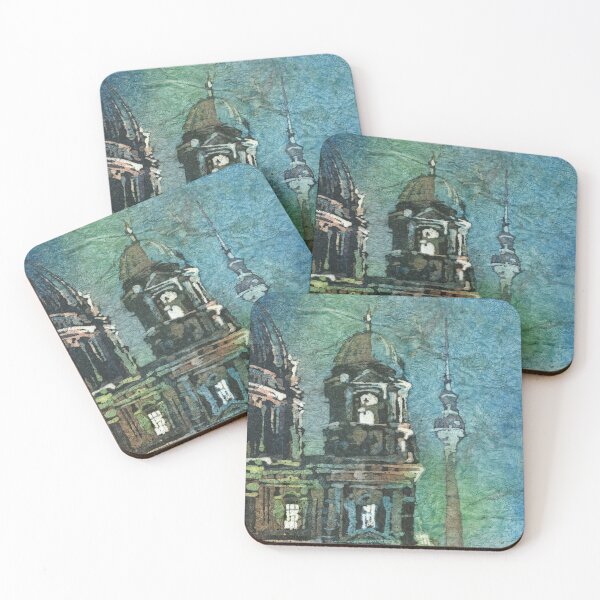 Item preview, Berlin Cathedral (Berliner Dom) fine art watercolor painting-Germany.  Watercolor painting of Berlin Cathedral designed and sold by rfoxphoto.