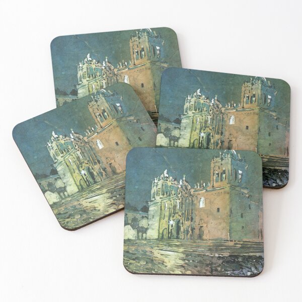 Item preview, Cusco Cathedral on the Plaza de Armas at dusk- Peru.   Cathedral on Plaza de Armas Incan  designed and sold by rfoxphoto.
