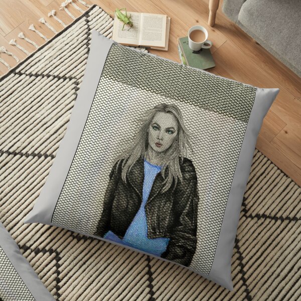 Girl Rider 2 Floor Pillow