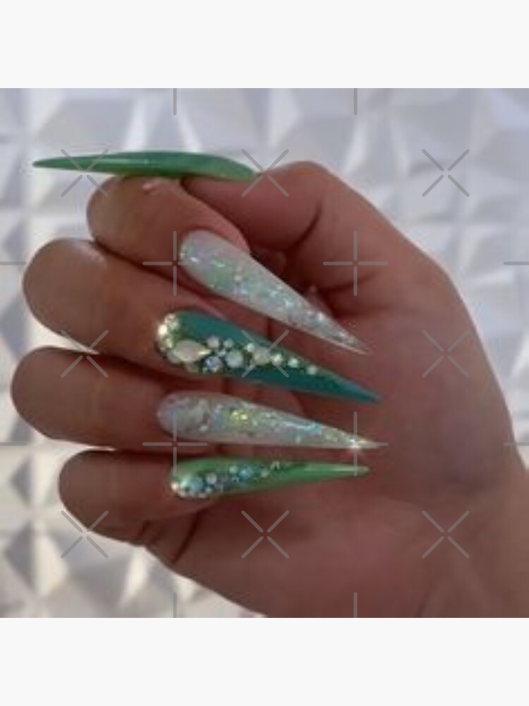 Nice diamonds nails. | Poster