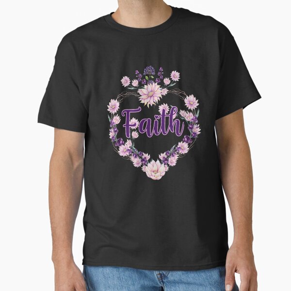 Item preview, Faith Floral Heart designed and sold by Treasurekey.
