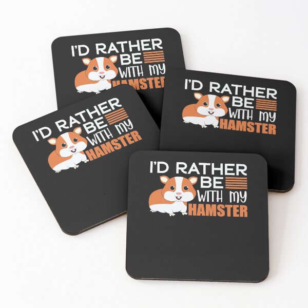 Item preview, I'd Rather Be With My Hamster Funny Hamster Lover Pun designed and sold by tomtomd.