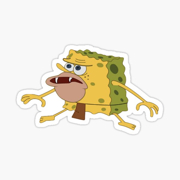 Caveman Spongebob Sticker