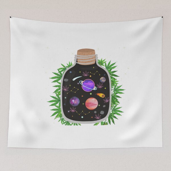 Item preview, Cannabis Galaxy Jar | Spiritual Stoner | Smart Successful Stoner | We Are The Universe designed and sold by AlfaEcho.