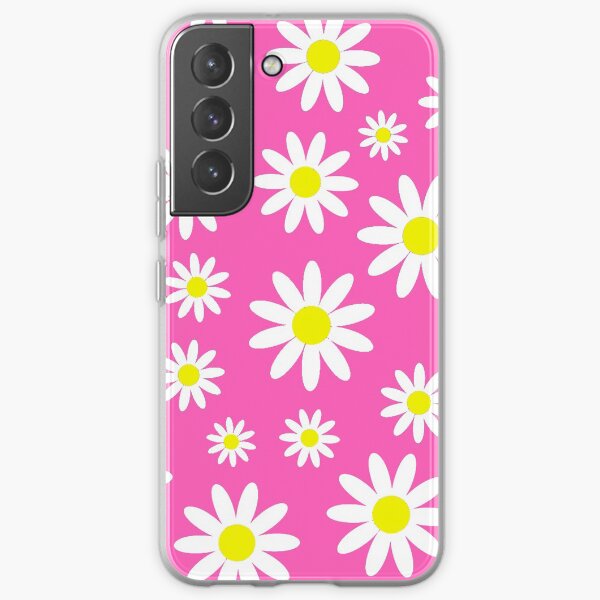 pink daisies daisy floral Samsung Galaxy Soft Case