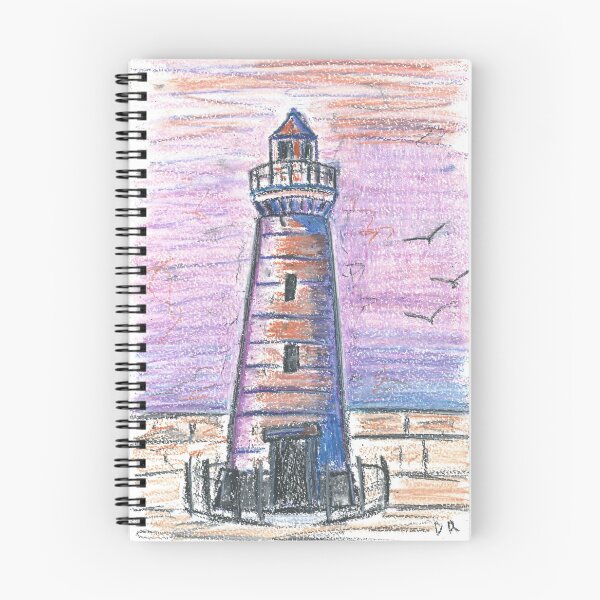 Item preview, Lighthouse in oil pastel designed and sold by DebTheZeb.