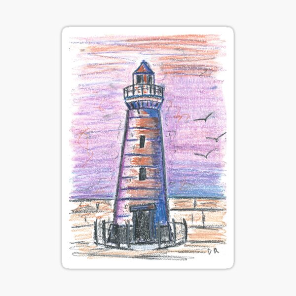 Lighthouse with shape and color of a drawing pencil on Craiyon
