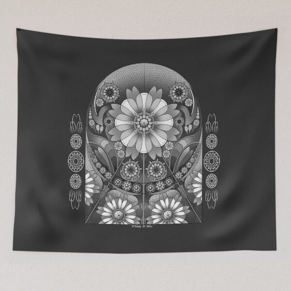 Item preview, Stainglass Spring Equinox - Monotone designed and sold by Make-It-Mico.