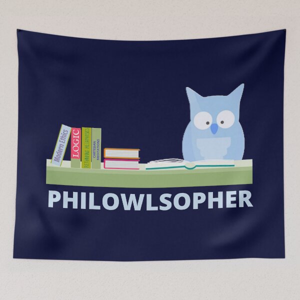 Item preview, Philosopher owl reading designed and sold by DesignsofNote.