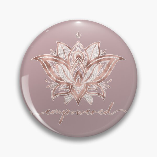 Item preview, Empowered with Lotus Mandala (Rose Gold) designed and sold by squishyrainbow.