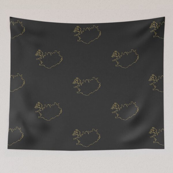 Item preview, Map of Iceland designed and sold by Wallpacas.