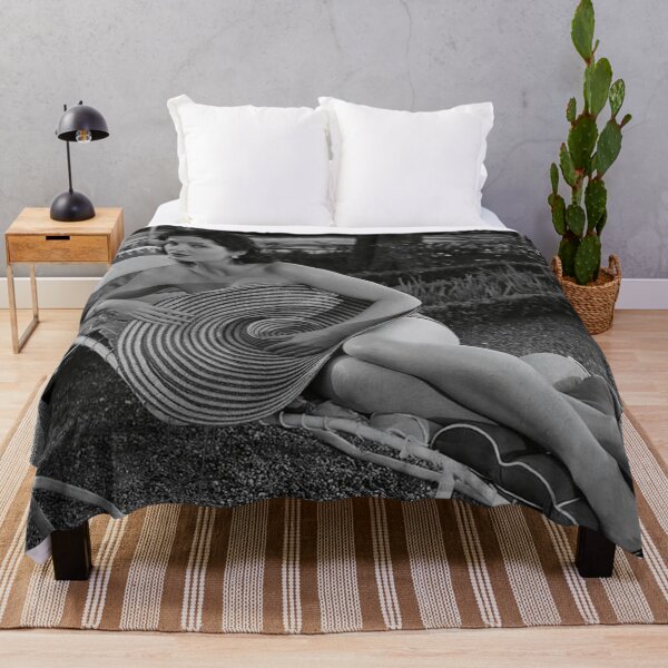 Item preview, French Actress Yvonne Furneaux on the movie set of Lisbon 1956 designed and sold by MindChirp.