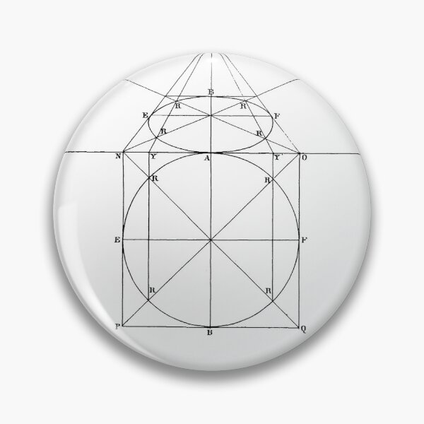 Item preview, Mechanical drawing of square and circle in perspective designed and sold by NrvousFella.