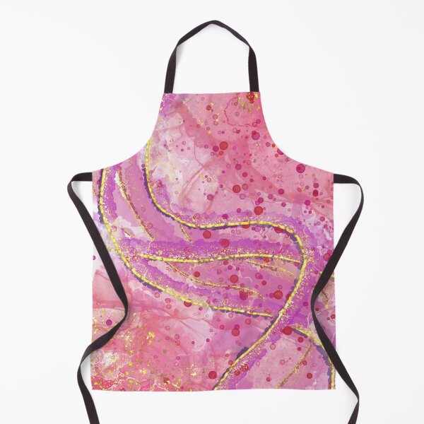 Item preview, Pink and Purple Ribbon Alcohol Ink Stains Metallic Glitter designed and sold by BohoStudio.
