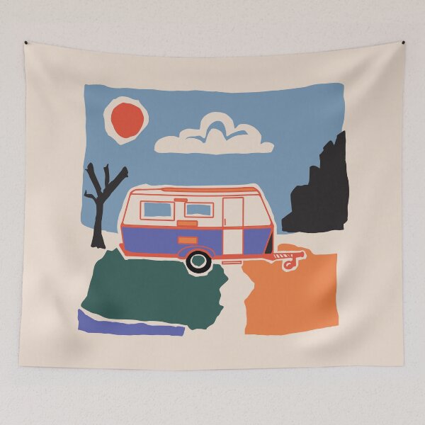 Item preview, Retro Vintage Caravan designed and sold by NattyDesigns.