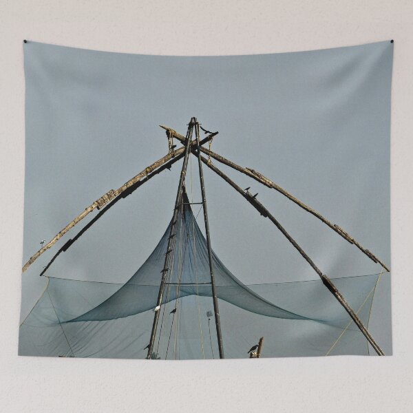 Item preview, Traditional Chinese Fishing Net and birds, Cochin, India  designed and sold by worldways.