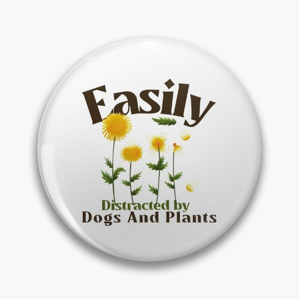 Aperçu de l'œuvre Facilement distrait par les chiens et les plantes créée et vendue par LemonBlueTigers.