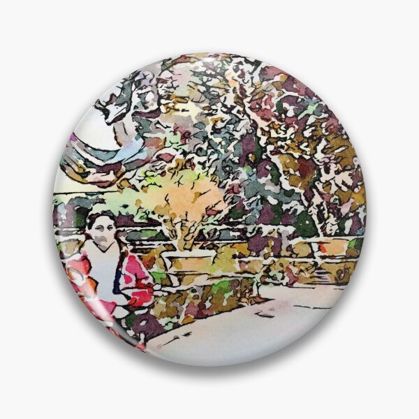 Item preview, Tivoli: woman with red jacket in the park of Villa d'Este designed and sold by Giuseppe Cocco.