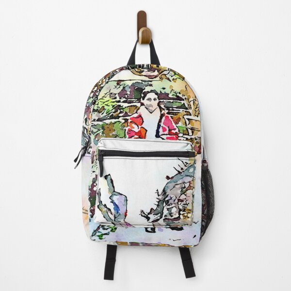 Item preview, Tivoli: woman with red jacket in the park of Villa d'Este designed and sold by Giuseppe Cocco.
