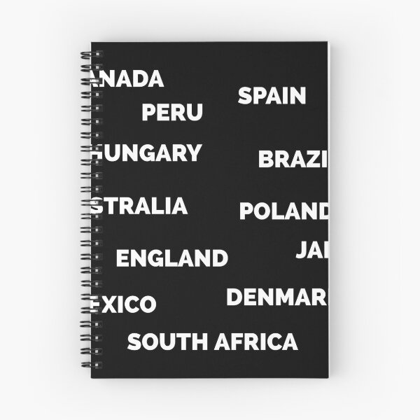 Item preview,  COUNTRIES - white typography  designed and sold by mikeldabbah.