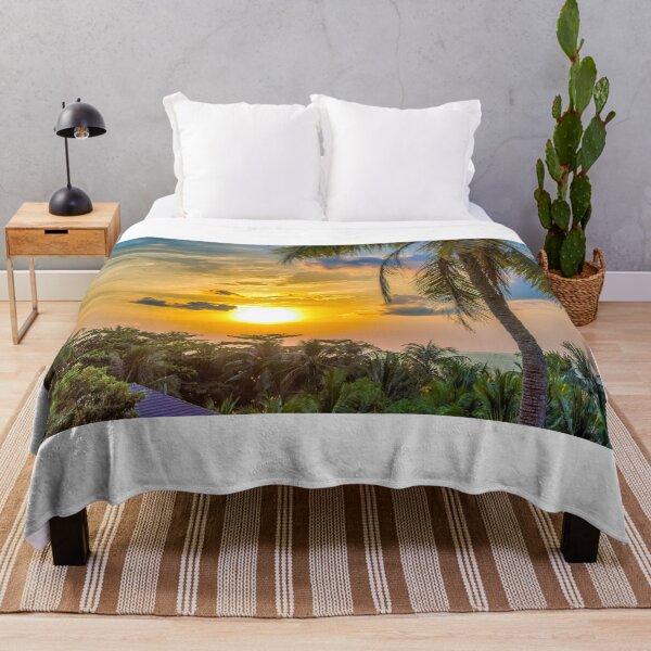 Item preview, Stunning Tropical Beach, Palm Tree Sunset designed and sold by newburyboutique.