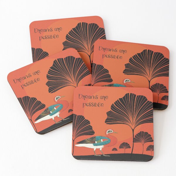 Item preview, Exotic bird in surrealistic landscape, dreams are possible designed and sold by marina63.