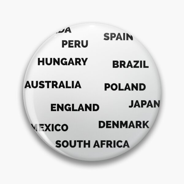 Item preview, COUNTRIES - BLACK typography  designed and sold by mikeldabbah.