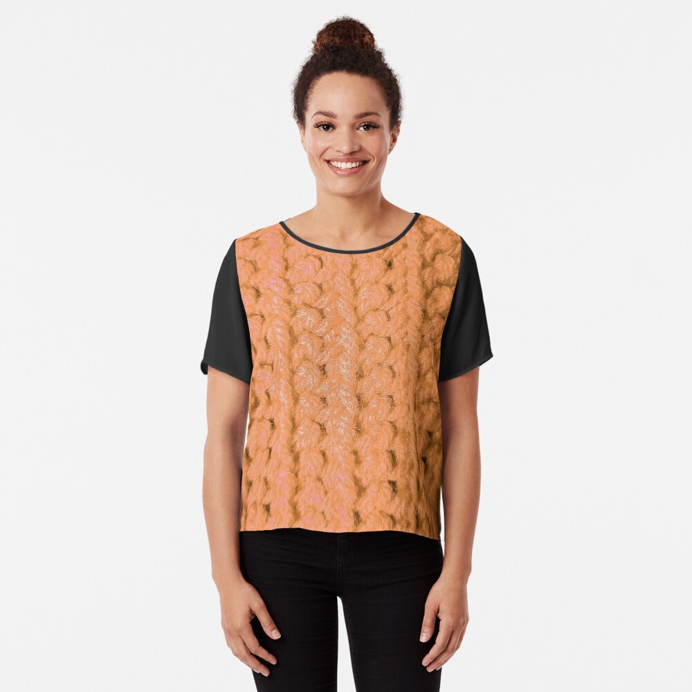 Crochet Light Orange Graphic T-Shirt for Sale by Designs By YL