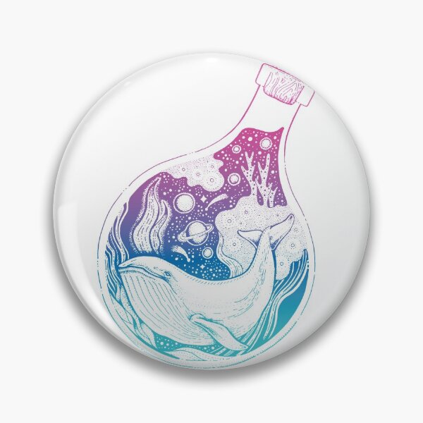 Item preview, Tie Dye Whale in a Bottle designed and sold by VerboShop.
