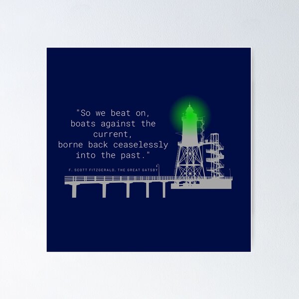 Aperçu de l'œuvre Citation de Gatsby le magnifique créée et vendue par Little Owlet Art.