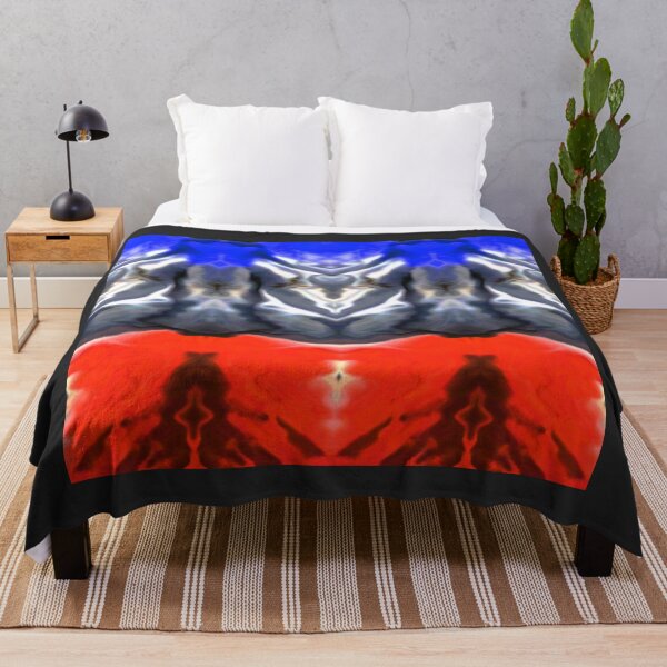 Item preview, Red White Blue Fabric Abstract designed and sold by Latorih10.
