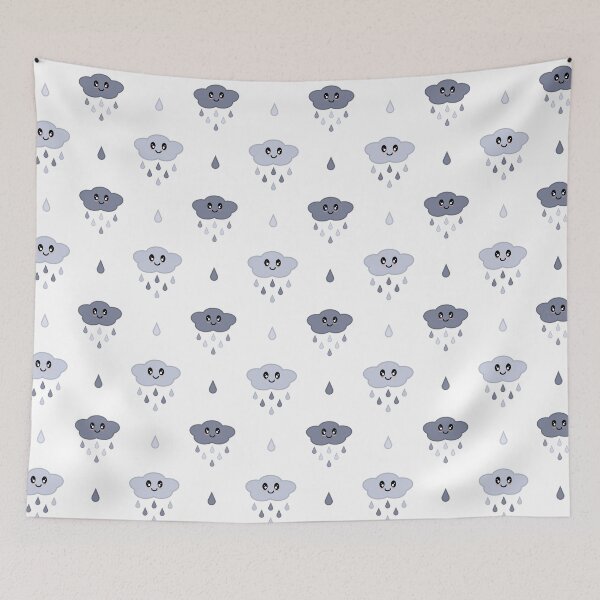 Item preview, Kawaii Cute Rain Cloud Pattern designed and sold by Kelly Leung.
