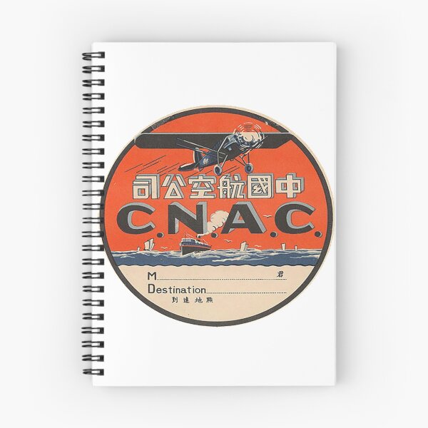 Item preview, Vintage CNAC Luggage Label designed and sold by ebbandflo.
