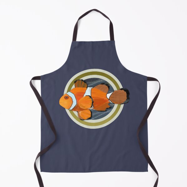 Item preview,  Realistic Clownfish / clown fish seascape watercolor illustration. Caroline Laursen Original designed and sold by Caroline Laursen.